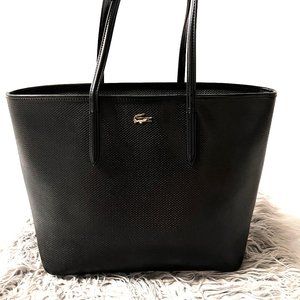 SOLD Lacoste Chantaco Medium Tote - Black